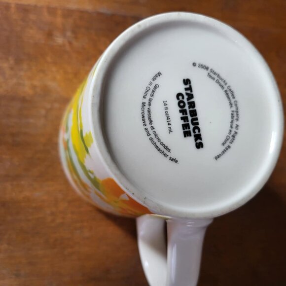 Retired Starbucks Coffee Mug! Beautiful colors! 2008 Fall Leaves Foliage - Picture 5 of 5